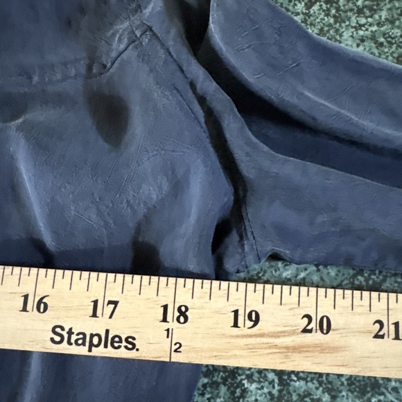 Feral Childe Y2K Cupro Eco Friendly Minimalist Dress‎ sz S Blue Button Up - Picture 9 of 10